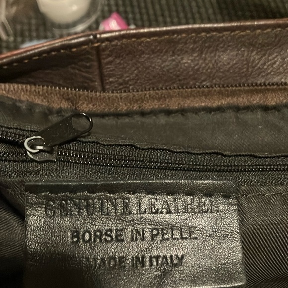 Borse in Pelle genuine leather handbag made in Italy - Picture 7 of 10